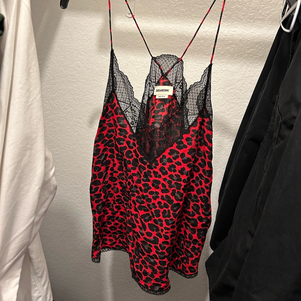 Zadig and Voltaire leopard cami